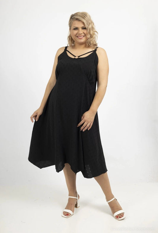 Strappy Polkadot Dress - Dresses - HOB