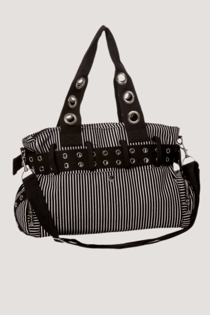 Sweet Revenge Striped Handbag - Bags - Banned
