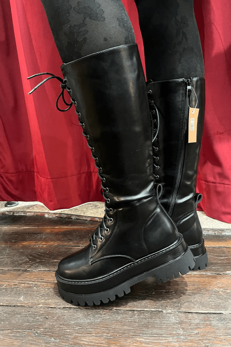 Tall Platform Boots - Shoes - HOB