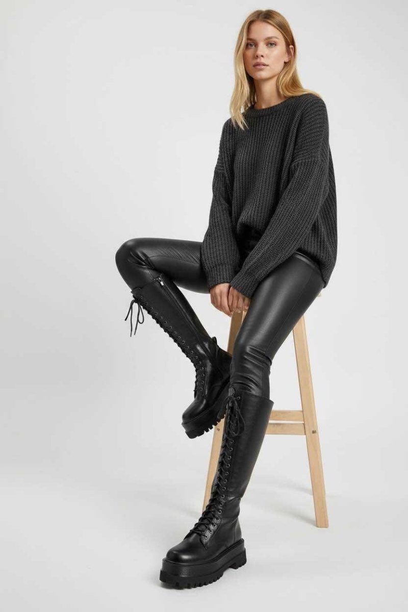 Tall Platform Boots - Shoes - HOB