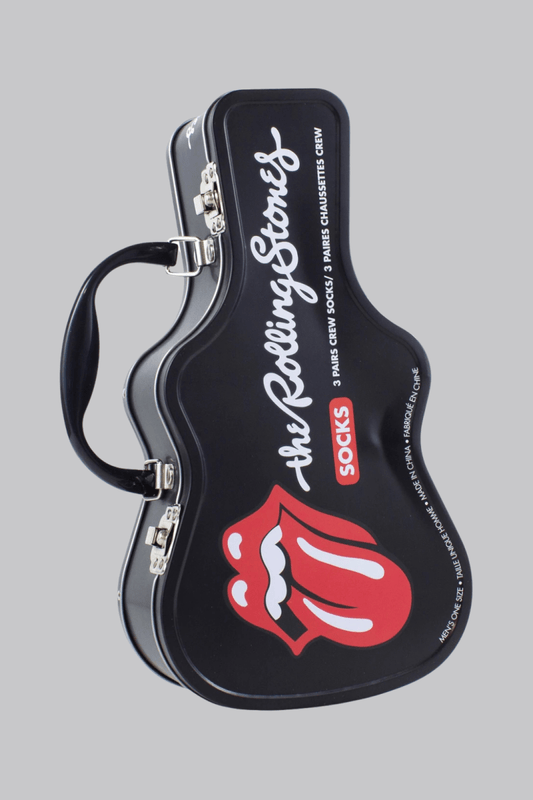 The Rolling Stones Unisex Sock Guitar Tin - House of Bones