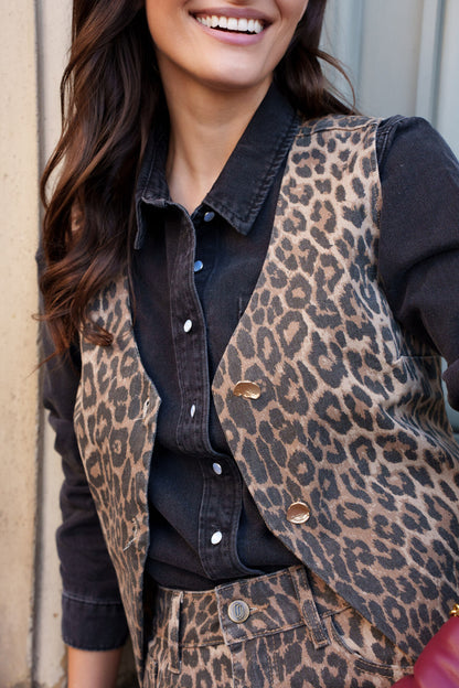 Leopard Waistcoat