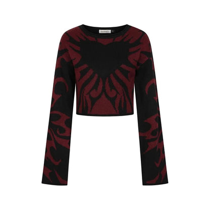 Toxic Love Jumper Burgundy - Sweaters - Banned