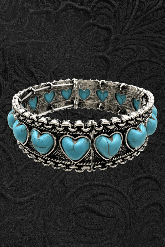 Turquoise Heart Bracelet - Jewellery - Lunar Deer