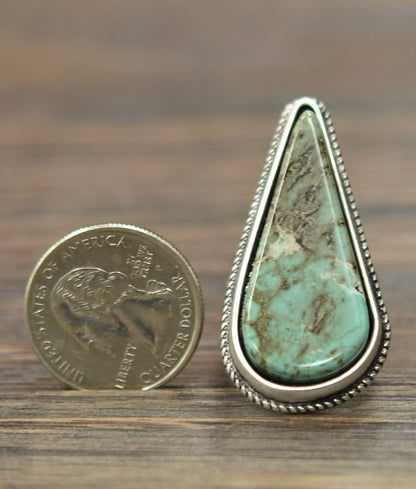 Turquoise Tear Ring - Jewellery - ISAC Trading Inc