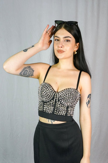 Xenia Top Silver - Tops - Banned