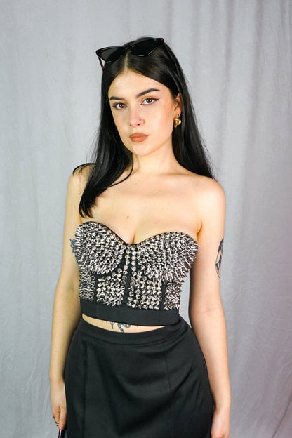 Xenia Top Silver - Tops - Banned