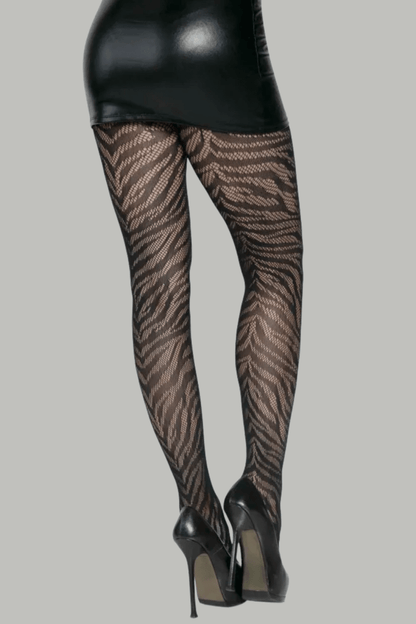 Zebra Fishnet Tights - Tights - Leg Avenue