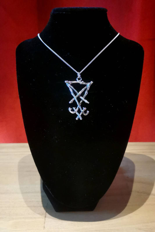 Sigil of Lucifer Necklace Silver