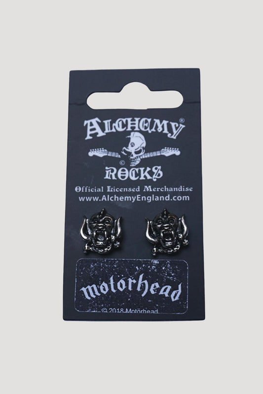 Motorhead pig warpig silver earrings