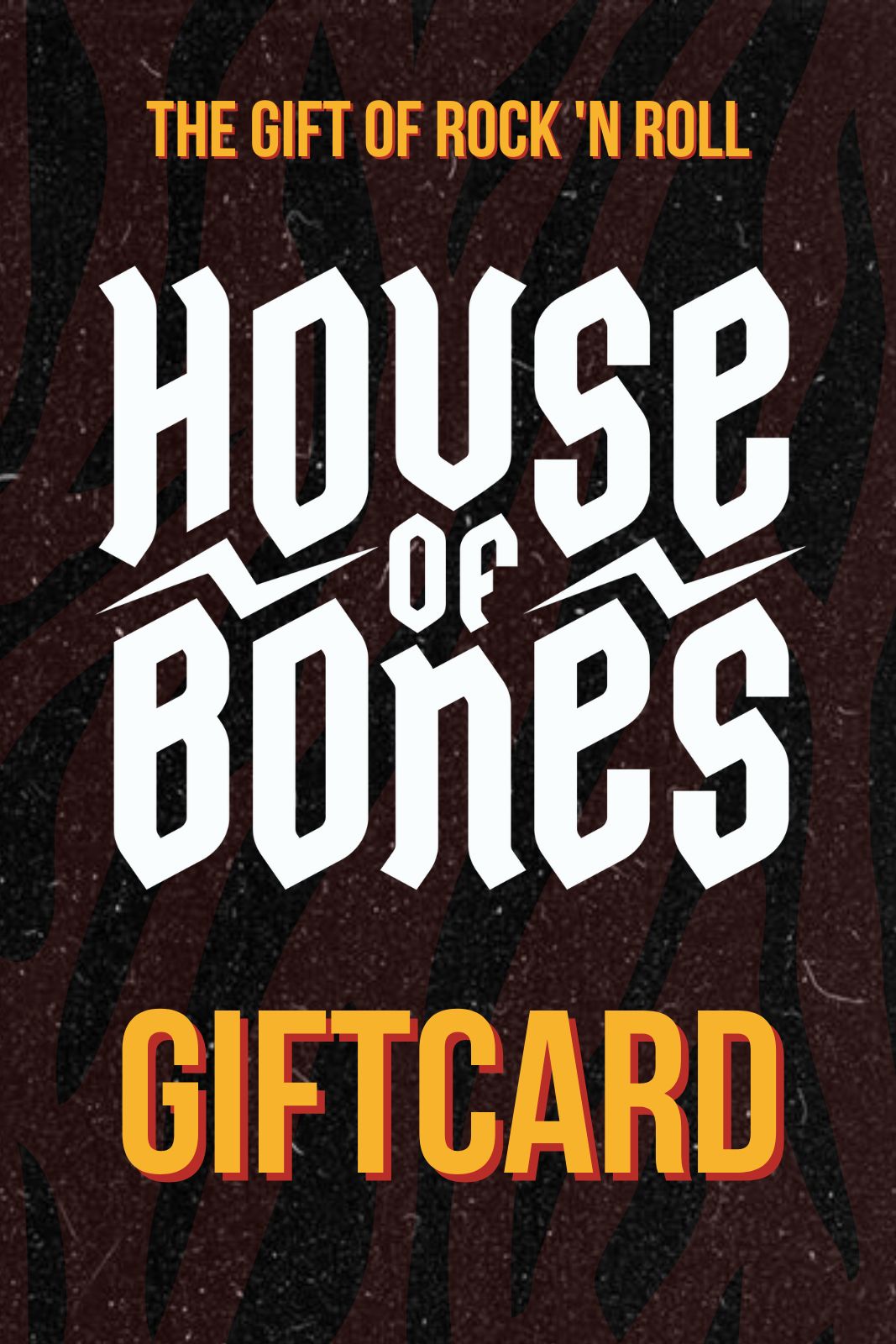 Giftcard for online rock and roll store house of bones