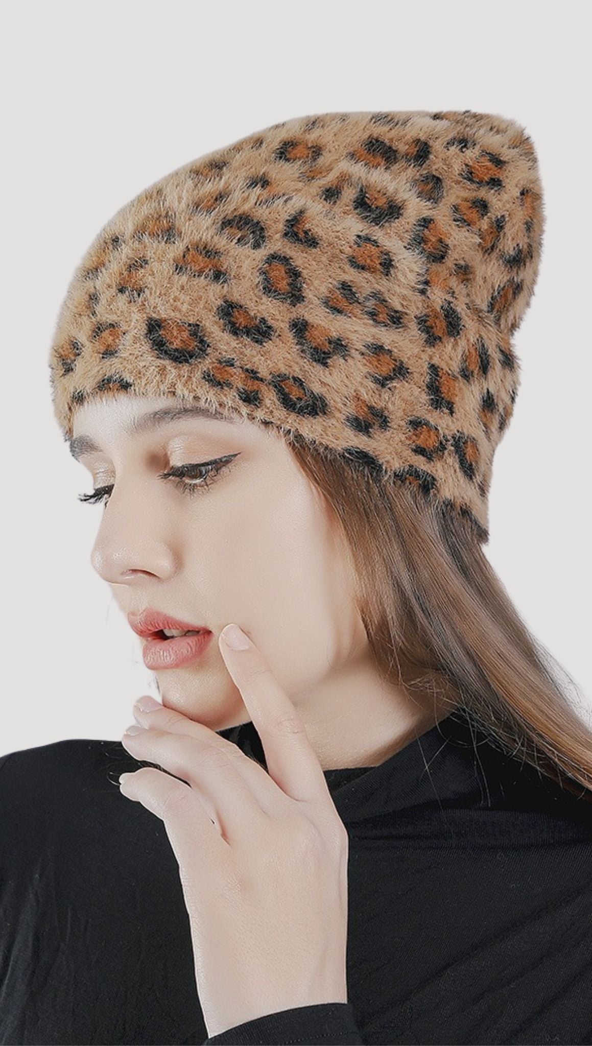 Super Soft Leopard Print Beanie