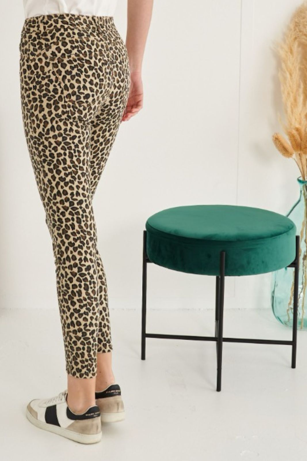 Leopard Skinny trousers